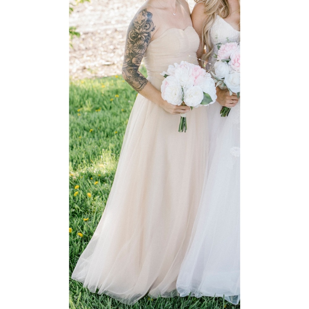 Azazie Lola Dress in Champagne